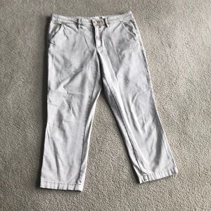 Anthro slim cropped chinos